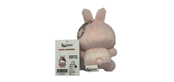 Hello Kitty Kangaroo Plush 3.5 inch with keyring Australian Limited Edition - PINK